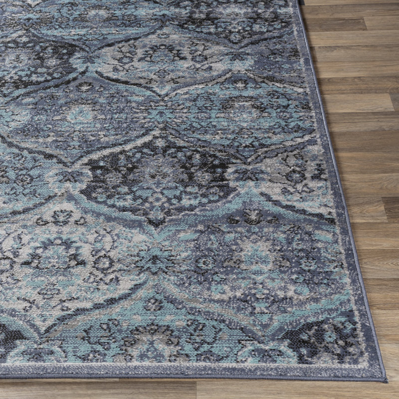 Corfu Floral Indoor Rug, Rectangle 5'3" x 7'3"