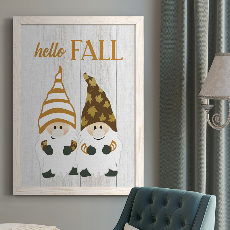 Gulnara Harvest Gnomes, reproduction d'art sur toile encadrée, Blanc, H 37,5 po x l 27,5 po x P 1 po