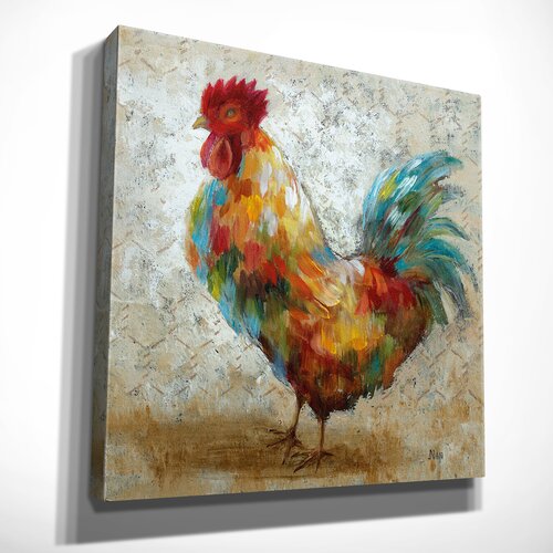 August Grove® Fancy Rooster II On Canvas Print & Reviews | Wayfair