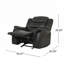 Fauteuil inclinable de conception classique, revêtement en polyuréthane, fauteuil inclinable oscillant pour un confort spacieux et une décoration intérieure élégante