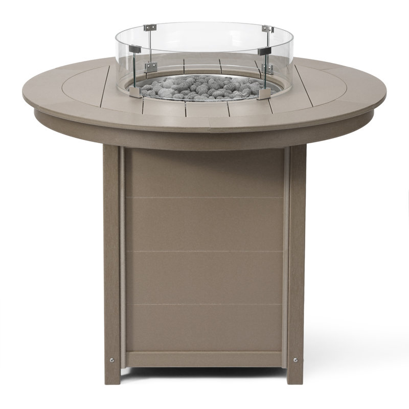 Foyer de table rond 47 po, 42.25" H x 47.25" W x 47.25" D, Tan