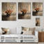 Monogramme de souci solitude II - Art mural en bois souci - sur bois de pin naturel-1971213444