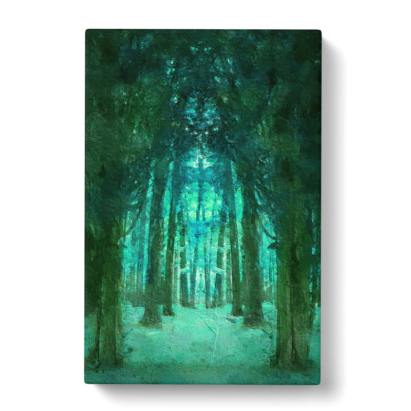 Forest Arch In Abstract - Wrapped Canvas Painting, 60cm H x 40cm W x 3cm D
