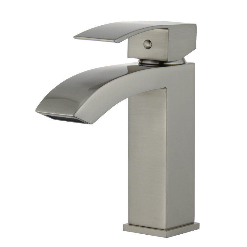 Avian Single-Hole Single-handle Bathroom Faucet with Drain Assembly, Brushed Nickel