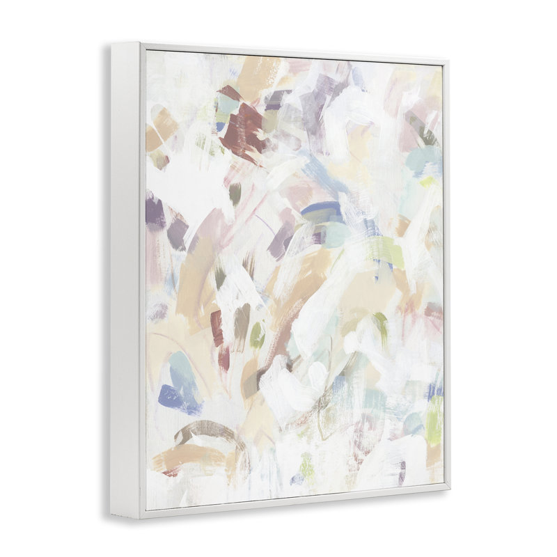 Giclée abstraite pastel à motif de bonbons et de rayures, design par June Erica Vess, H 14 po x l 11 po