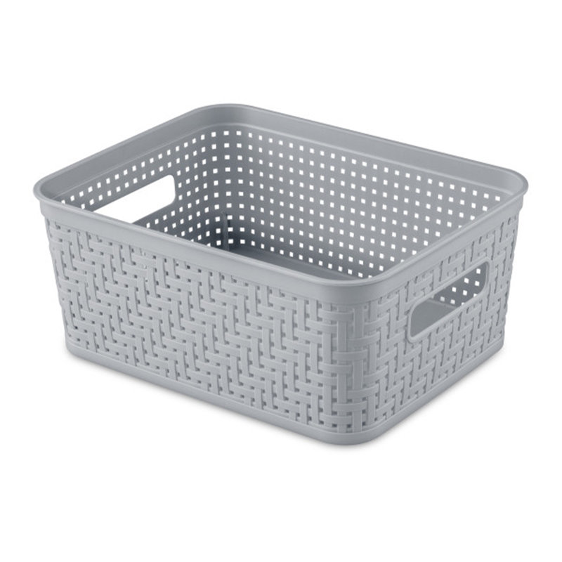 Plastic General Basket Set, 15 quarts, 16 Pack and Short