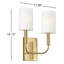 Brianna 2 - Light Candle Wall Light-36226064