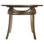 Springview Elm Round Glass and Solid Wood Top with Solid Wood Base Dining Table