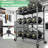 3‑Tier Metal Utility Rolling Cart, Wheeled Storage Organizer For Multi‑Purpose Household Use