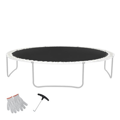 12 FT Polypropylene Replacement Jumping Mat Black