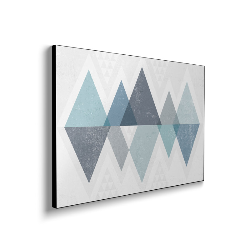 Reproduction d'art mural sur toile en métal Steemplix - Mod Triangles II.A par Michael Mullan