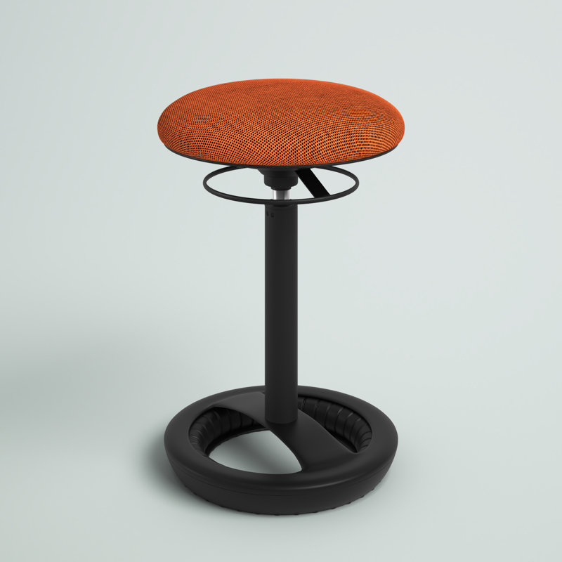 Tabouret actif à hauteur ajustable Klas, Orangé