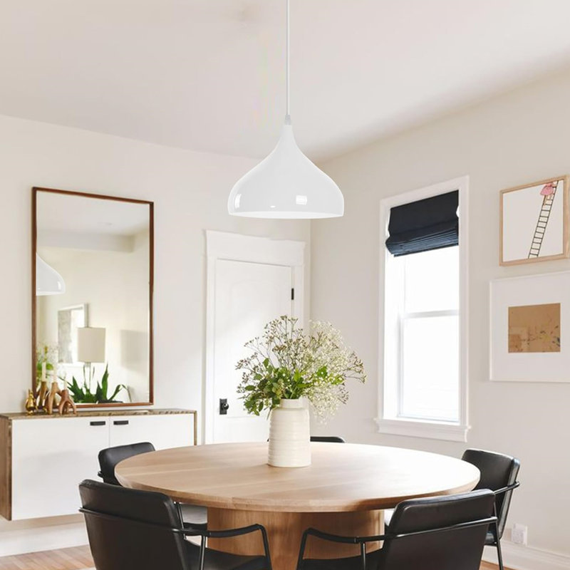 Jerlene 1 - Light Pendant, White, White