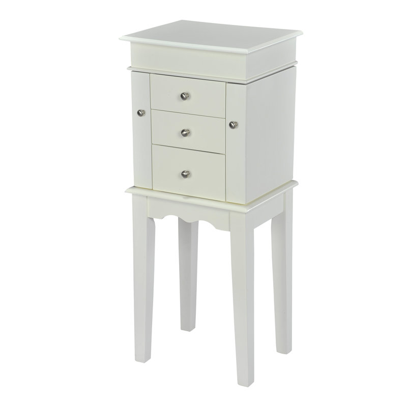 Organisateur d'armoire pour bijoux Sea Green, Blanc