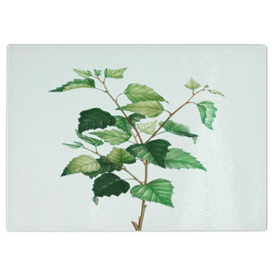 Tempered Glass Birch Tree Branch by Pierre-Joseph Redoute Chopping Board