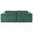 Corduroy Double Sofa Bed With 2 Pillows-1582058063