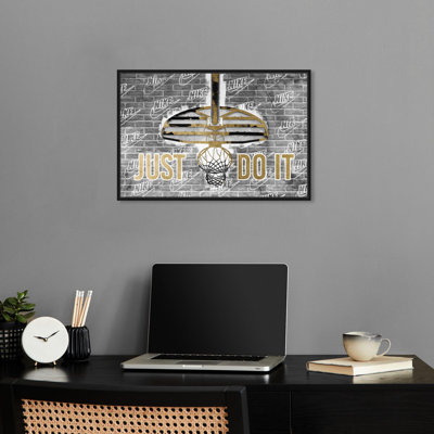 Basketball Hoop Do It Canvas Mancave Art Prints by Notoriart