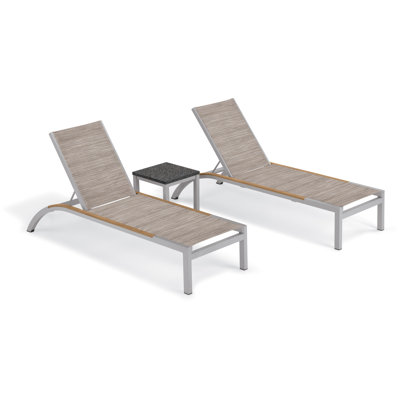 Argento And Travira Outdoor Chaise Lounge