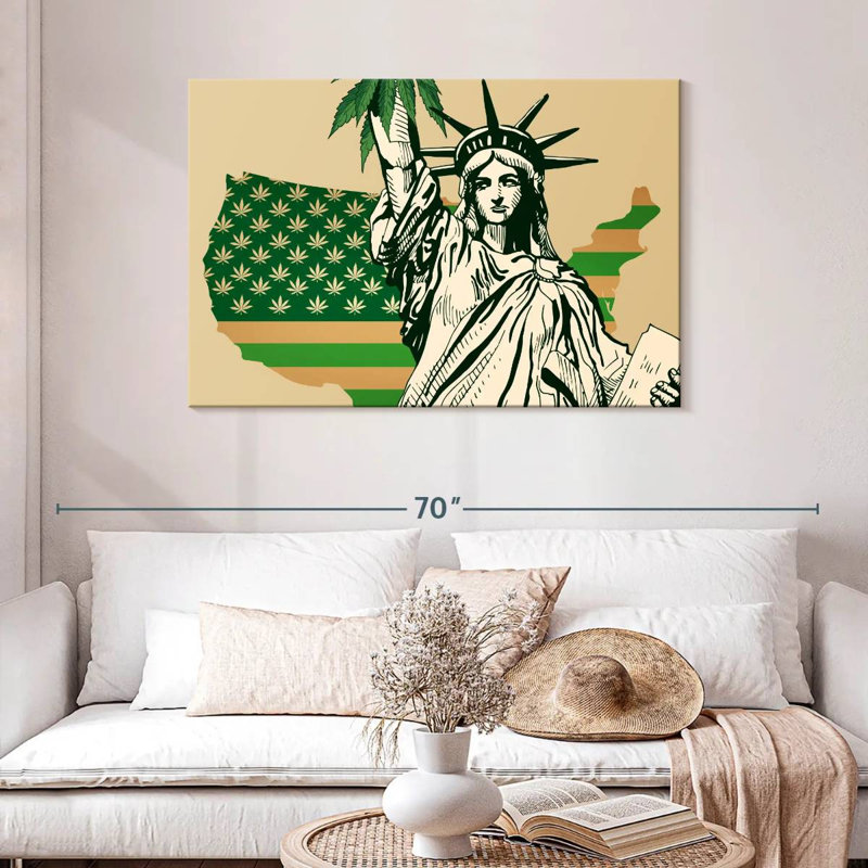Marijuana US Flag, 30" H x 45" W
