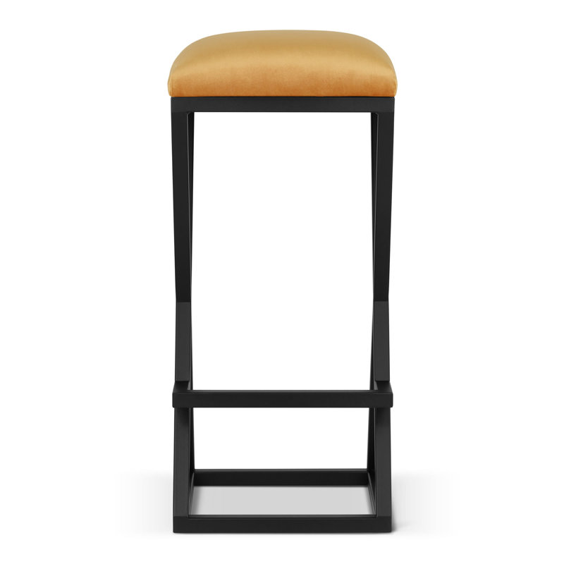 Malikhai Upholstered Counter Stool with Metal Frame