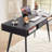 Mid Century Desk With USB Ports And Power Outlet, Modern Writing Study Desk With Drawers, Multifunctional Home Office Computer Desk-498964774