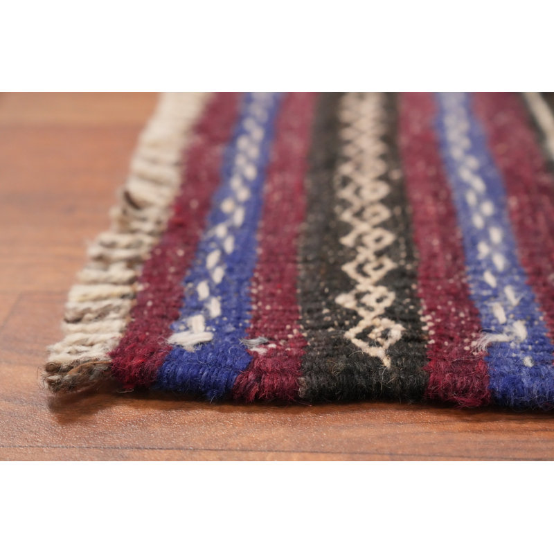 Tapis de couloir traditionnel vibrant bleu 2 x 9 parfait pour les espaces étroits