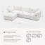 Canapé modulaire surdimensionné 113,8 po Aarti Cloud-1518206311