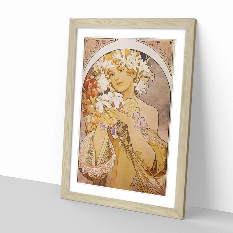 Single Picture Frame Painting, Oak