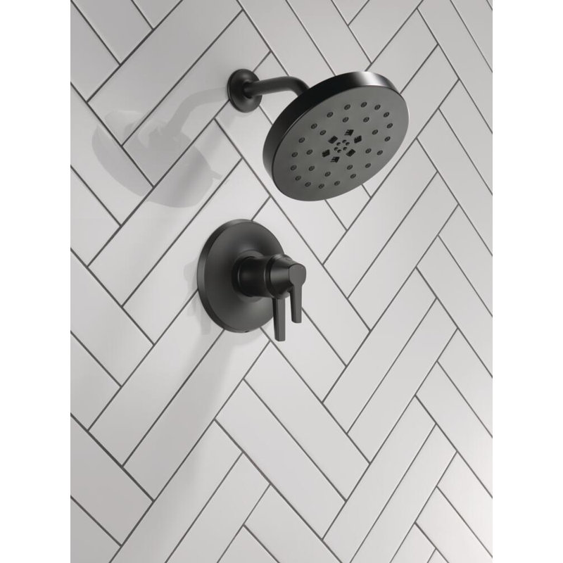 Robinet de douche Galeon, Noir mat