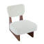 Chaises d'appoint modernes beige, base en bois durable, sièges polyvalents