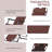 Oxford Fabric Metal Frame Outdoor Pool Sun Lounger Lounge Chair 120°/180°, Brown-1110573632