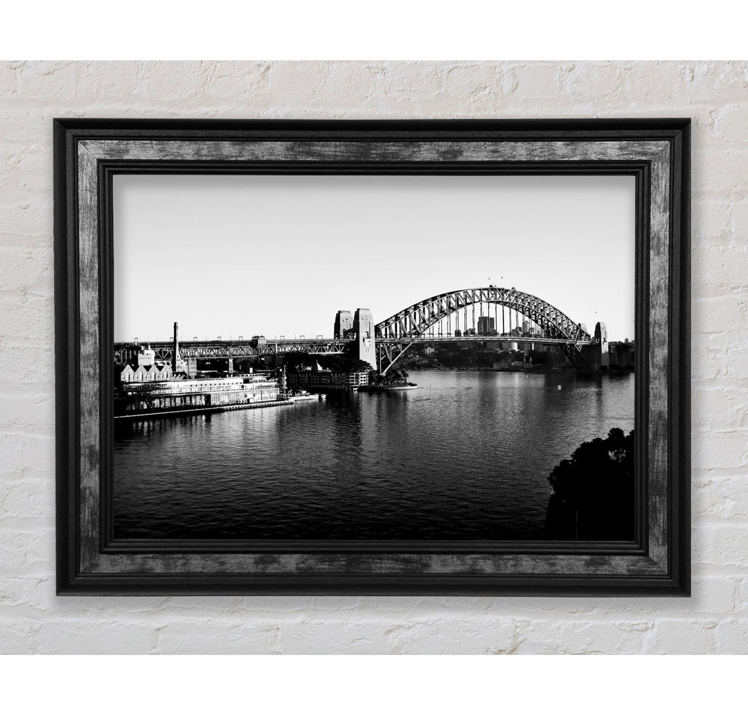 Sydney Harbour Bridge B N W - Einzelner Bilderrahmen Kunstdrucke