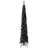 Home Heritage 7 Foot Pencil Slim Artificial Prelit Christmas Tinsel Tree, Black