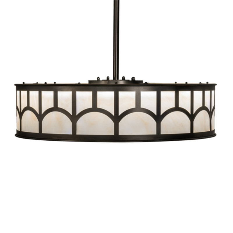 Mission LED Downrod Ceiling Fan