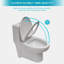 Ceramic One Piece Toilet,Dual Flush With Soft Clsoing Seat