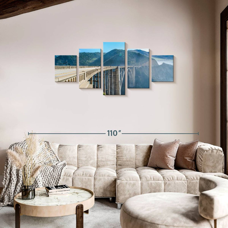 Scenic Bixby Arch Bridge, 34" H x 74" W