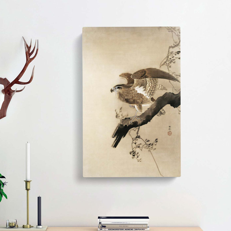 Hawk by Ohara Koson - Wrapped Canvas, 50cm H x 35cm W x 3cm D