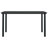  Garden Dining Set Black PE Rattan, Powder-Coated Steel, Glass