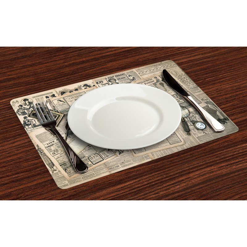 Polyester Abstract Rectangle Placemat