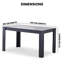 Dining Table and 4 Velvet Chairs With 1 Bench Dining Set Furniture-779037286-779037285-779037281
