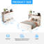 Armoire-lit escamotable complète "57" avec station de charge capacité de 1200 lb, rangement supplémentaire et conception peu encombrante (matelas inclus)-990158780