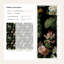 Papier peint floral foncé à motif floral pelez et collez