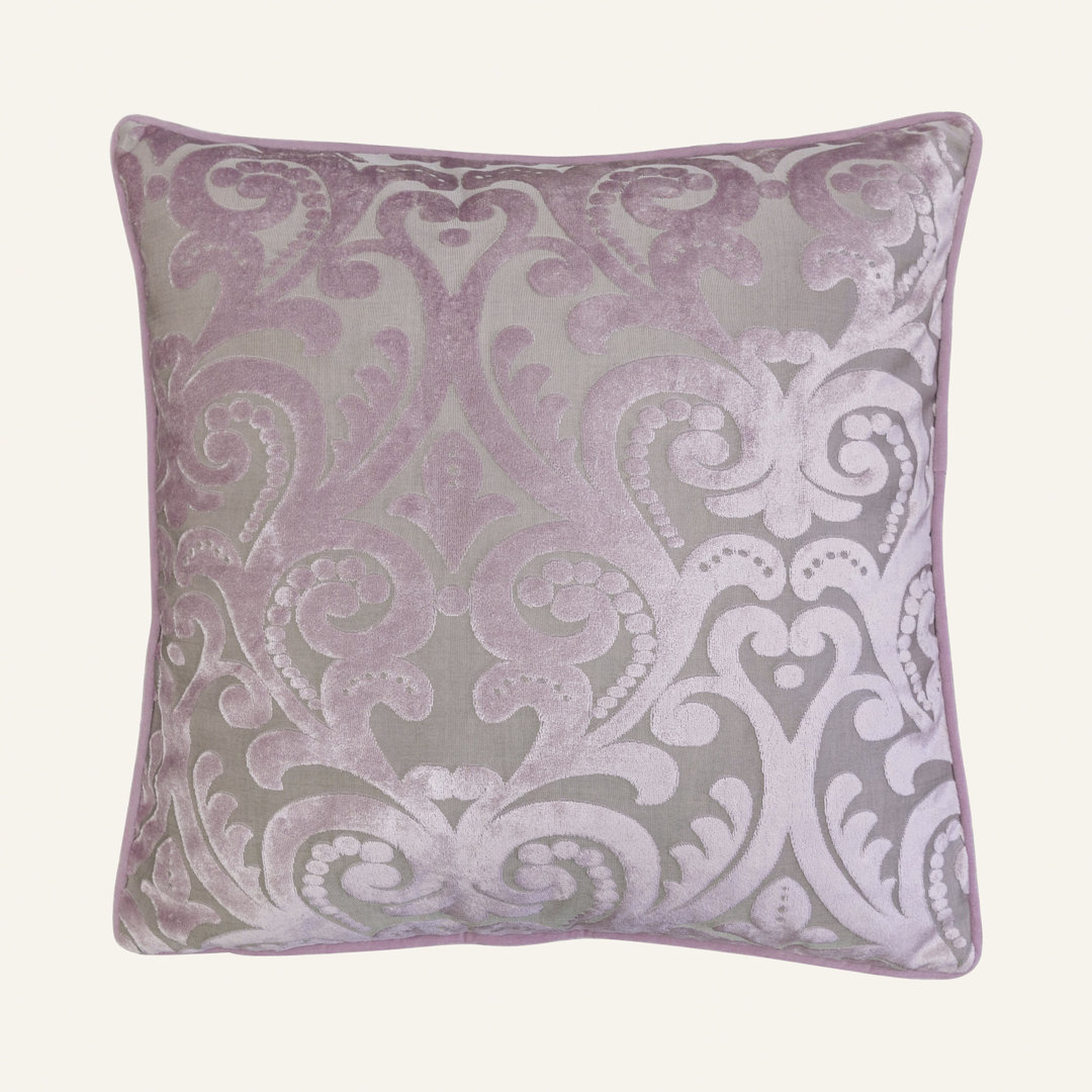 Liana Cut Square Velvet Pillow Cover & Insert Kelly Clarkson Home 