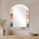 Miroir mural Modern - Forest Terrain in Blush, impression sur métal