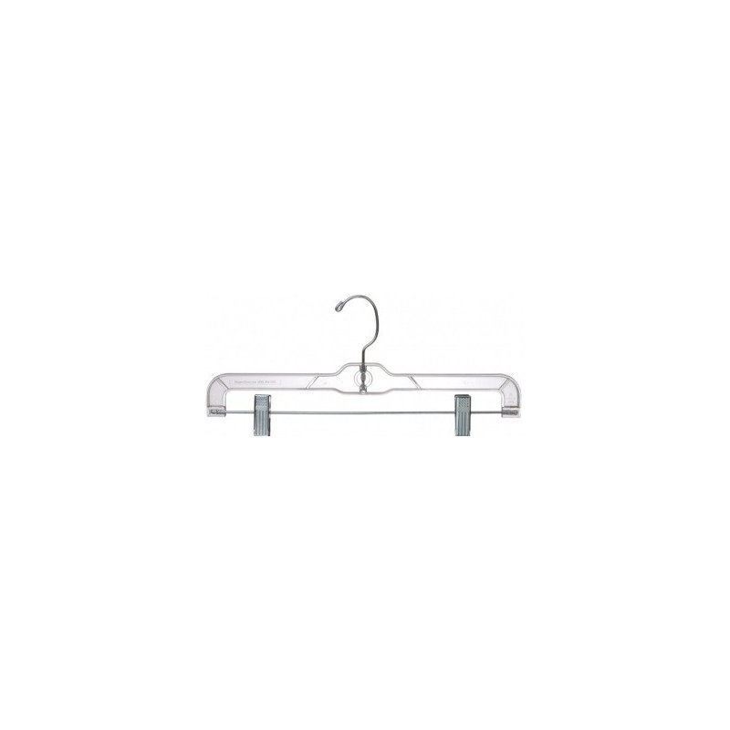 Hangers With Clips for Skirt/Pants, Clear
