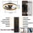 20" Brown Flush Mount Ceiling Fan with LED & Crystal Ring-60142537