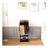 Black Portable Garment Rack,Clothes Valet Stand With Storage Organizer