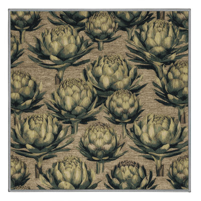Washable Globe Artichoke Vegetables Area Rug