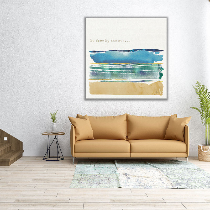 «By the Sea I», reproduction d'art sur toile, H 40 po x l 40 po