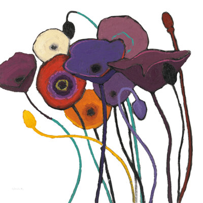 " Jewel Tones On White " by Shirley Novak